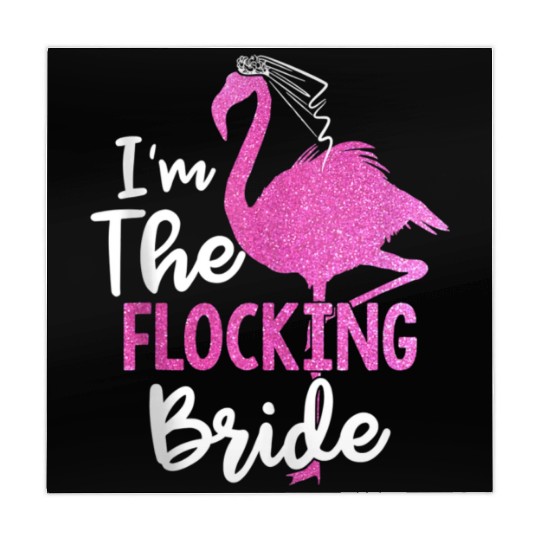 I'm The Flocking Bride Flamingo Bachelorette Party Mahjong Mats
