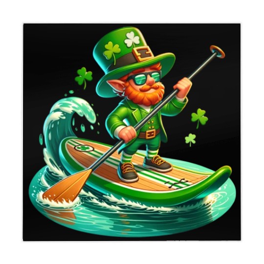 St. Patrick's Day Paddle Boarding Mahjong Mats