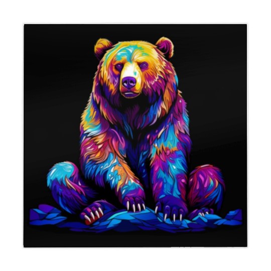 Cool Wilderness Bear Mahjong Mats