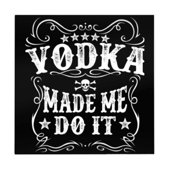 Vodka Made Me Do It Funny Alcohol Lover Great Gift Mahjong Mats