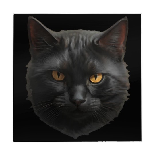 black cat face Mahjong Mats