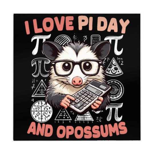 Pi Day Opossum Mahjong Mats