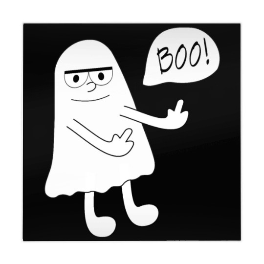 Ghost morbid middle finger Mahjong Mats