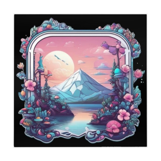 Landscape Silver mountain who loves landscape Mahjong Mats