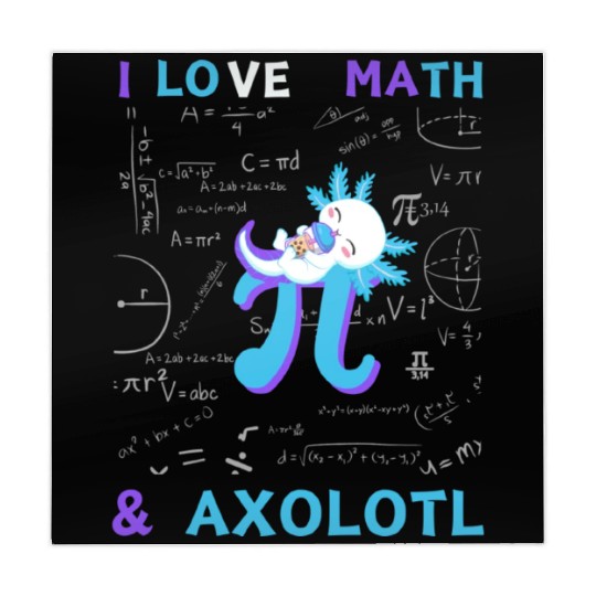 I Love Math And Axolotl For Math Enthusiasts. Mahjong Mats