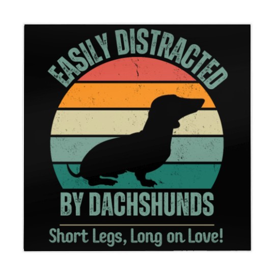 Wieners Lover Gift Easily Distracted By Dachshunds Mahjong Mats