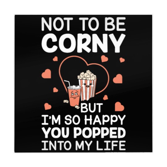 Popcorn Gift Couple Corny Popped Into My Life Mahjong Mats