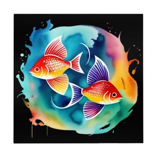 Color splash zodiac: Pisces Mahjong Mats