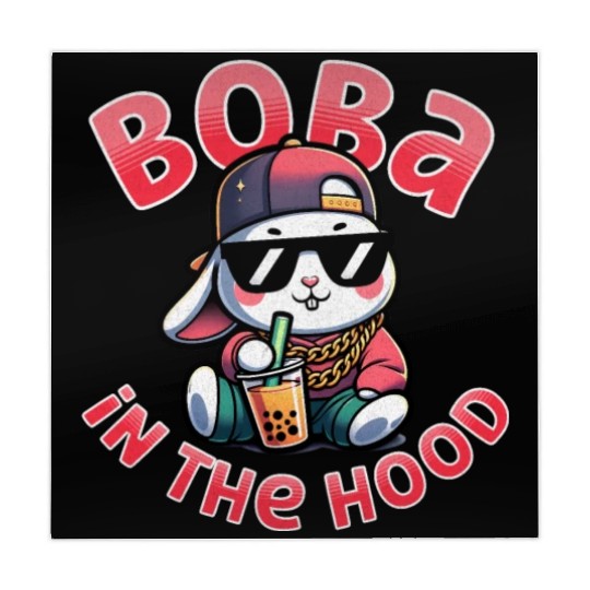 Boba in the Hood: Cool 90's Hip Hop Bubble Tea Rab Mahjong Mats