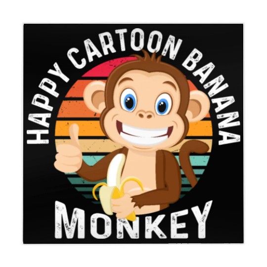 Happy Cartoon Banana Monkey Mahjong Mats