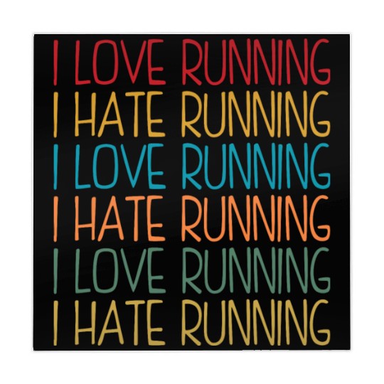 I Love Running, I Hate Running Mahjong Mats