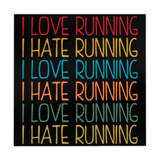 I Love Running, I Hate Running Mahjong Mats