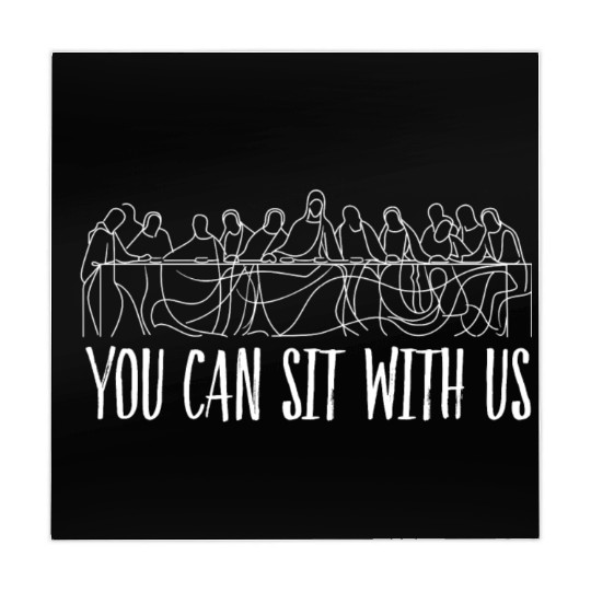 You can sit with us Jesus and twelve apostles Mahjong Mats