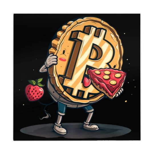 Pi day 3.14 Crypto Bitcoin Eat Strawberry Pizza Mahjong Mats