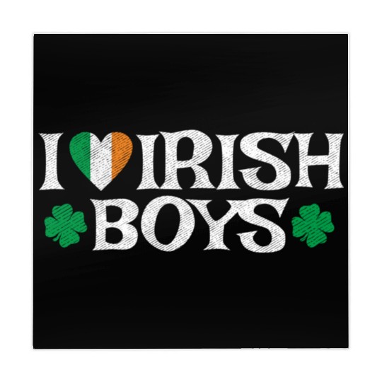 I Love Irish Boys Heart Ireland Cute Mahjong Mats