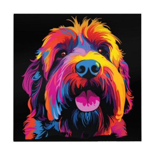 Colorful Russian Black Terrier Mahjong Mats