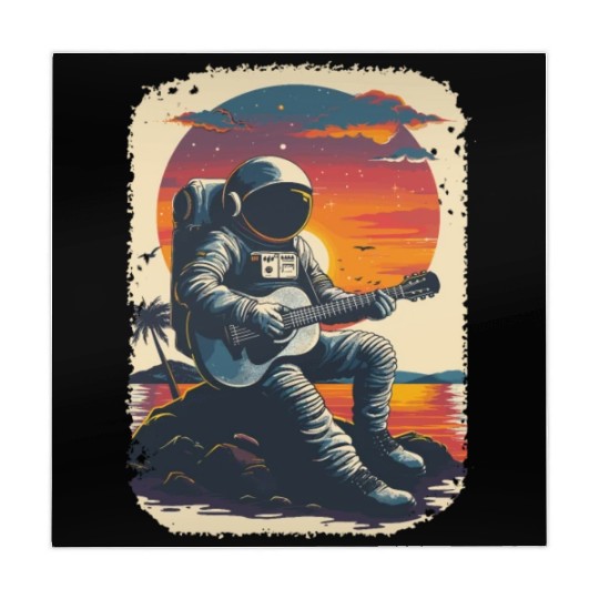 Astronaut Guitar Player Space Music Lover Mahjong Mats