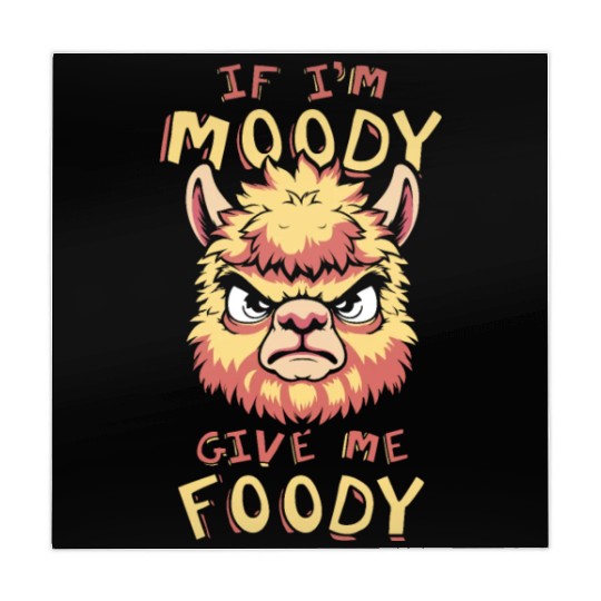 Alpaca Alpaka Funny If Im Moody Give Me Foody Mahjong Mats