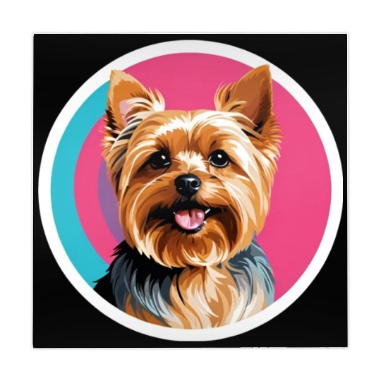 Synthwave Yorkshire Terrier 2 Mahjong Mats