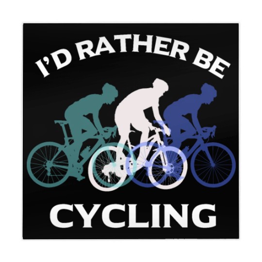 I Would Rather Be Cycling Funny Gift Mahjong Mats