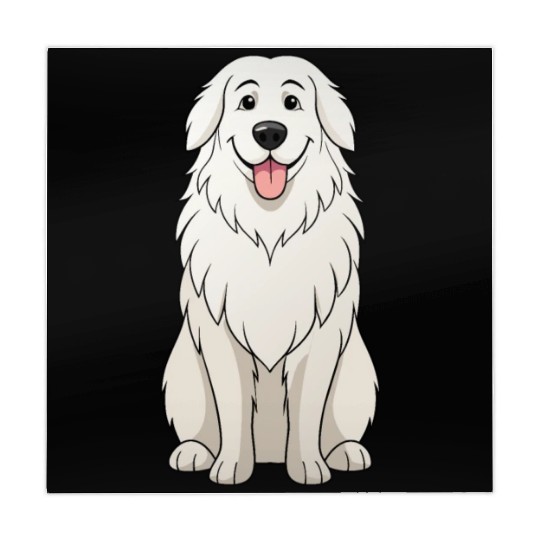 Serene Great Pyrenees Mom - Funny Art Print Mahjong Mats