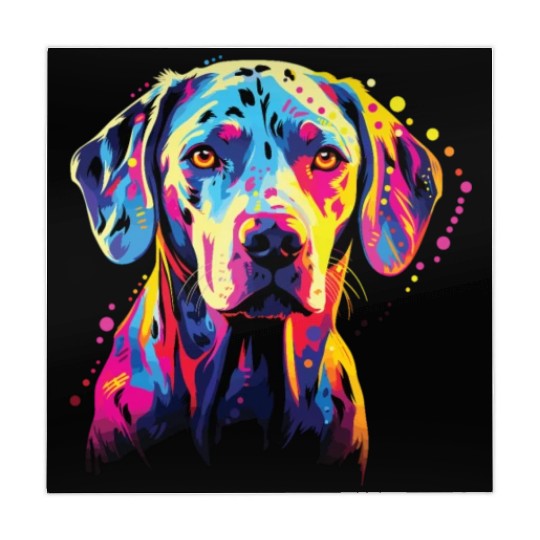 Watercolor Colorful Dalmatian Mahjong Mats