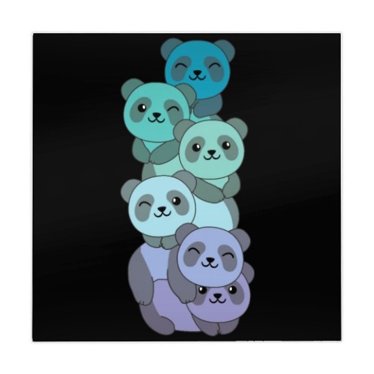 Neptunic Flag Pride Lgbtq Cute Panda Pile Mahjong Mats