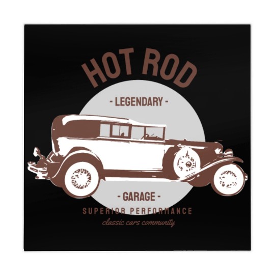 Hot rod legendary, classic car Mahjong Mats