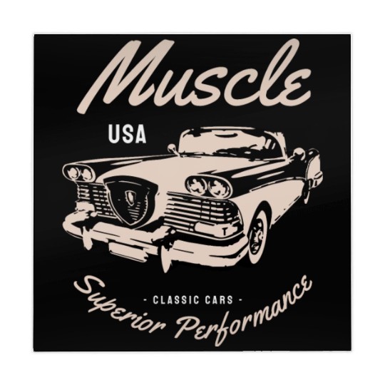 Muscle car superior performance Mahjong Mats