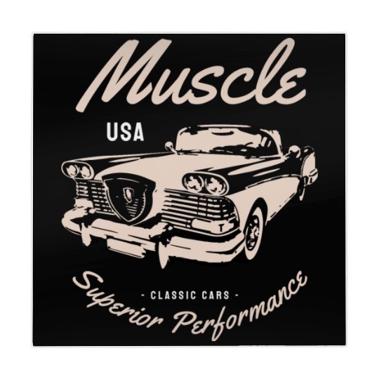 Muscle car superior performance Mahjong Mats