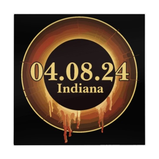 Total Solar Eclipse Path of Totality Indiana Mahjong Mats