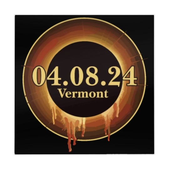 Total Solar Eclipse Path of Totality Vermont Mahjong Mats