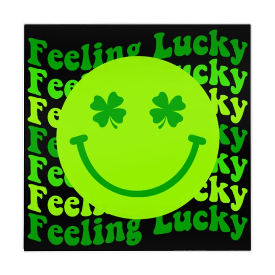 Irish Clover Feeling Lucky Smiling Face Mahjong Mats