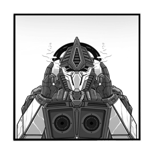 Mech Robot Square Poster (Design 3 | R80) Mahjong Mats