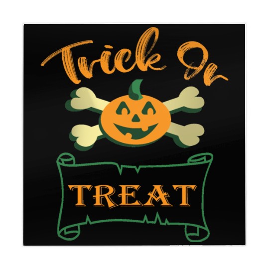 Trick or treat crossbones Halloween pumpkin Mahjong Mats