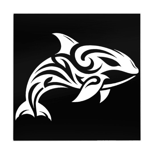 Pretty orca T Tattoo style Mahjong Mats