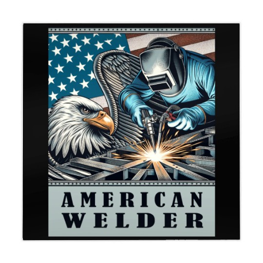 American Welder USA Flag Eagle Weld Mahjong Mats
