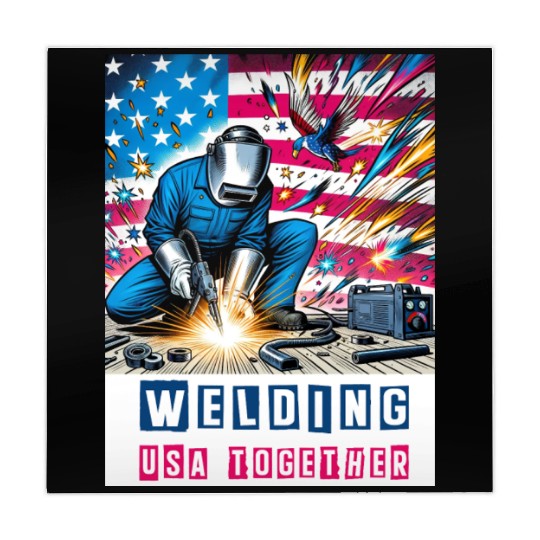 Welding USA Togehter Eagle USA Flag Mahjong Mats