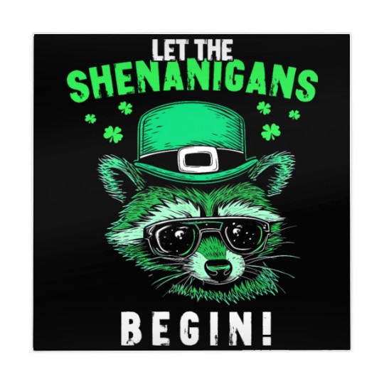 Let The Shenanigans Begin! Irish Raccoon Mahjong Mats