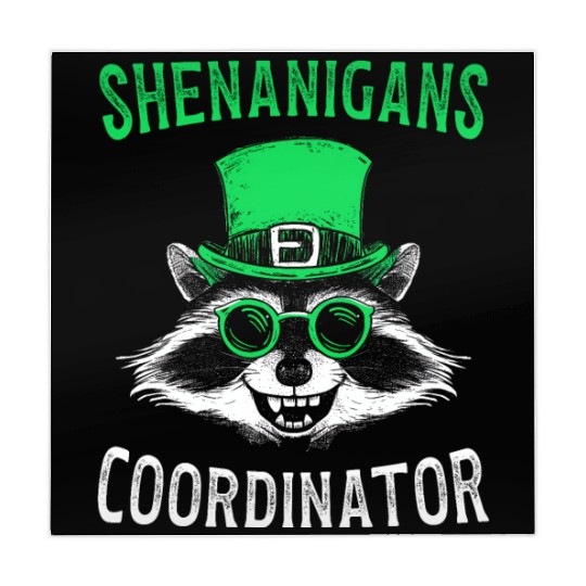 Shenanigans Coordinator Cute Raccoon Funny Mahjong Mats