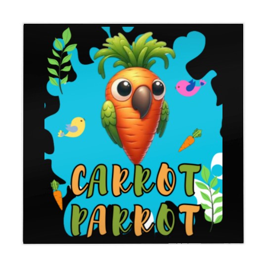 funny carrot parrot Mahjong Mats