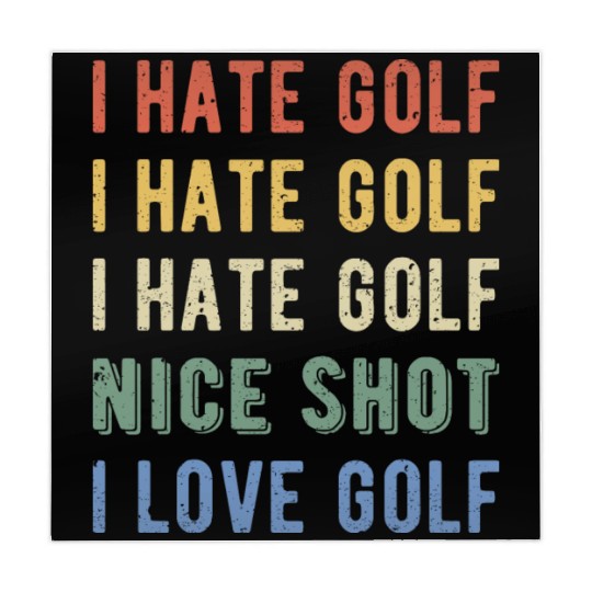 Funny Golfer - I Hate Golf I Mahjong Mats