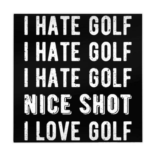 Funny Golfer - I Hate Golf II Mahjong Mats