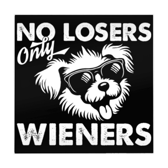No Losers Only Wieners Dog Mahjong Mats
