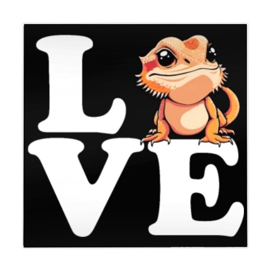 I love bearded dragon, reptile bearded Mahjong Mats