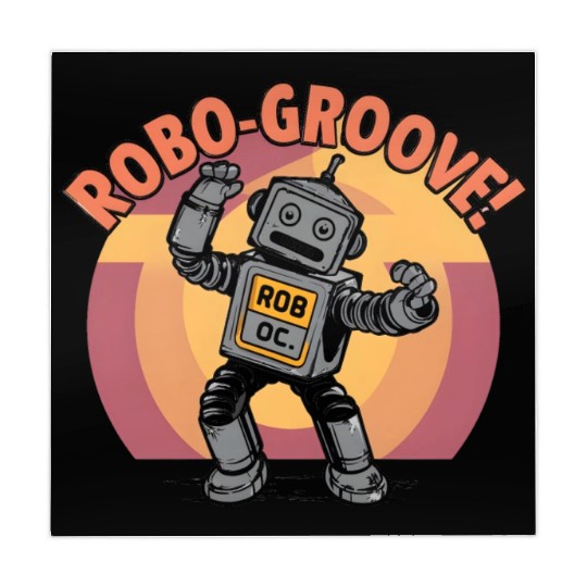 Artwork - Robo-groove! Robot Dancing Digital Art Mahjong Mats