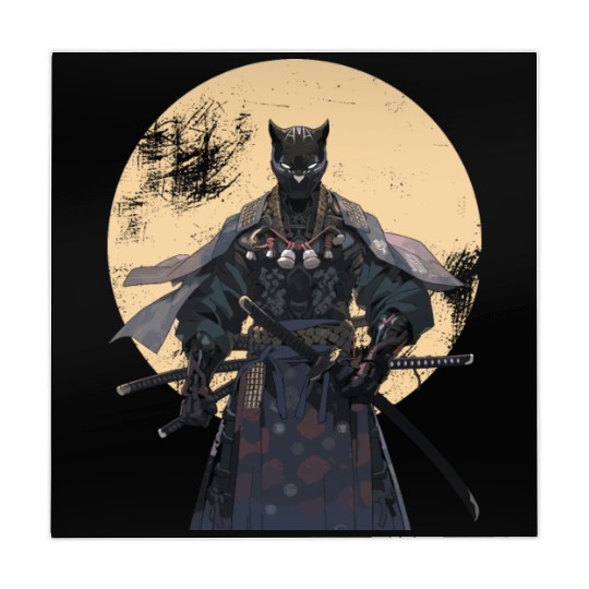Anime Panther Warrior Samurai katana Mahjong Mats