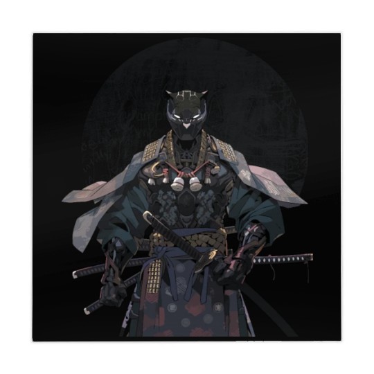 Anime Panther Warrior Samurai katana Mahjong Mats