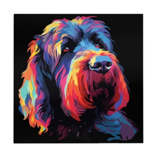 Colorful Russian Black Terrier Mahjong Mats