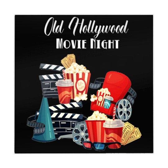 Popcorn Vintage Movie Night Mahjong Mats